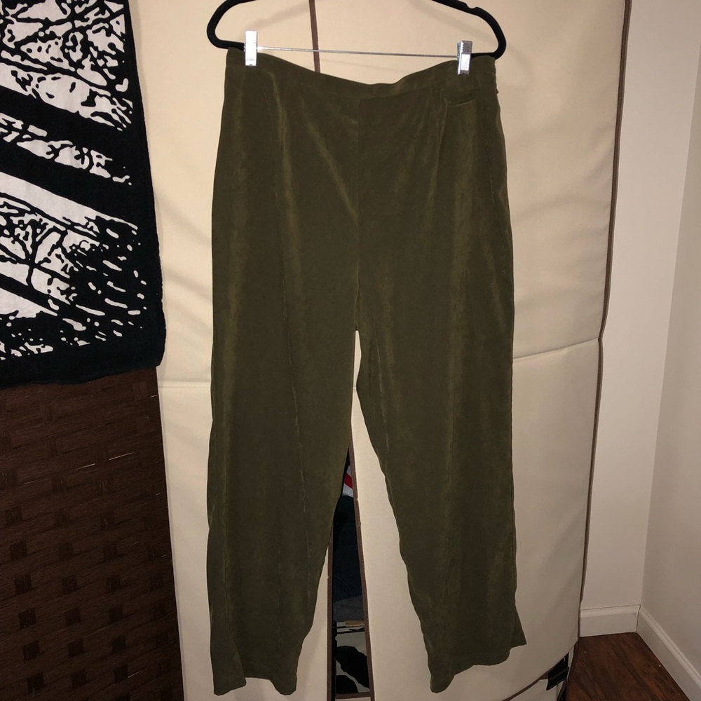 Vintage 90’s green/brown tapered slacks